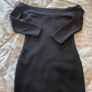 Off Shoulder Black Dress
